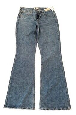 Abercrombie & Fitch High Rise Boot Cut Jeans Size 32L Women’s NWT